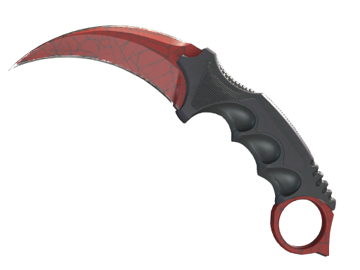 Karambit Crimson Web — CS2 knife render