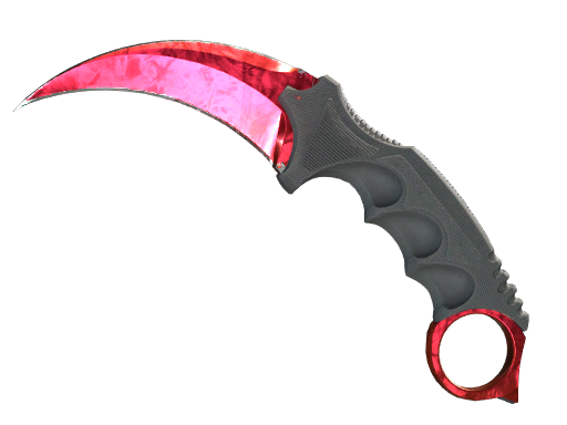 Karambit Doppler Ruby — CS2 knife render