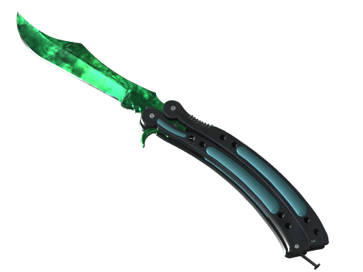 Butterfly Knife Gamma Doppler Emerald — CS2 knife render
